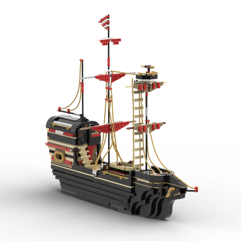 Warship Model Moc Building Bricks Modular Classic Sailing Ship Model Technology Blocks Christmas DIY Toy Construction Gifts