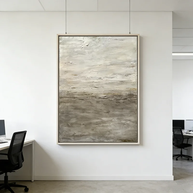 One 2D flat piece - minimalist natural landscape painting. Suitable for home use, frameless decorative painting.