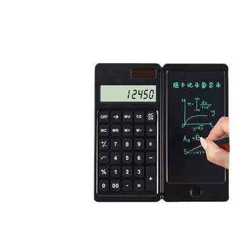 6Inch Portable Calculator LCD Screen Writing Tablet Folding Scientific Calculator Tablet Digital Drawing Pad With Stylus Pen