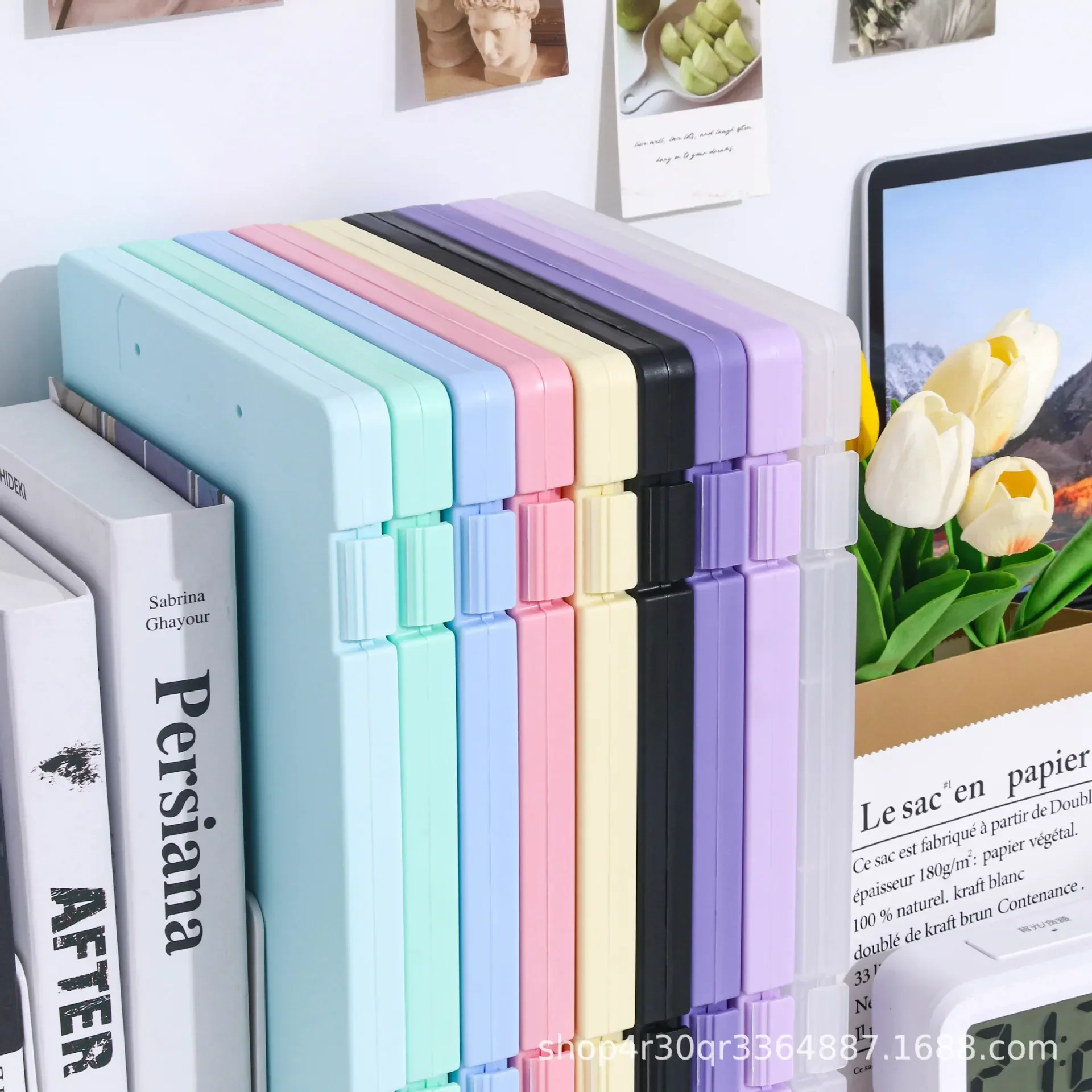 A4 Transparent File Box High Aesthetic Student Test Paper Simple Large Capacity Storage Box Writing Board Office Supplies