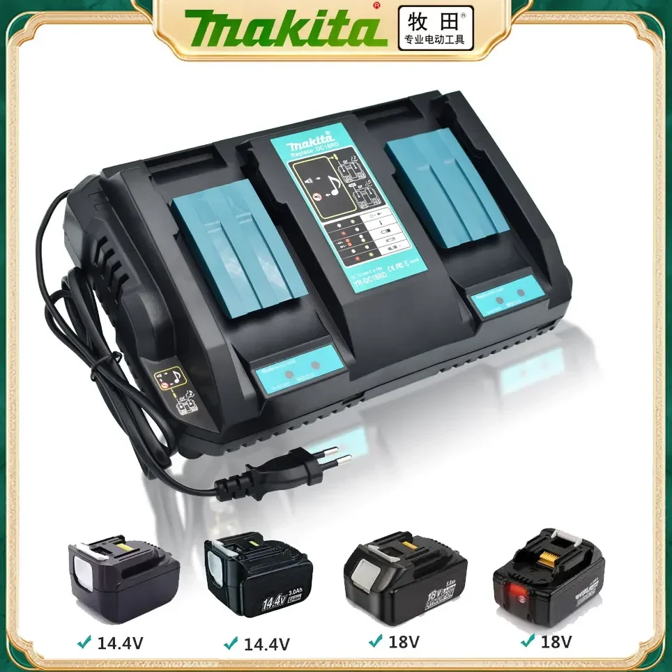 

DC18RD Dual USB Port charger for Makita Battery Charger 14.4V 18V BL1860 BL1415 BL1430 BL1830 BL1840 BL1850 BL1845