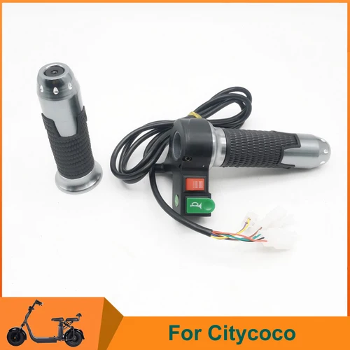 Imagen 1 del producto Citycoco-mango de acelerador Universal de 60V con bocina, velocímetro de instrumento LCD para patinete eléctrico chino Halei Citycoco