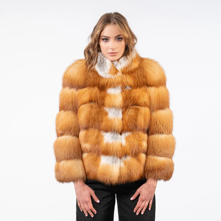 

Fox Fur Coat Fur Coat Women Fur Coat Natural Fur Real Fur Jacket Red Fox Fur