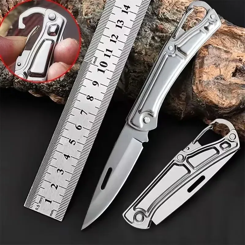 

New keychain pocket folding knife, sharp knife for outdoor survival, EDC camping hunting self-defense cool knife