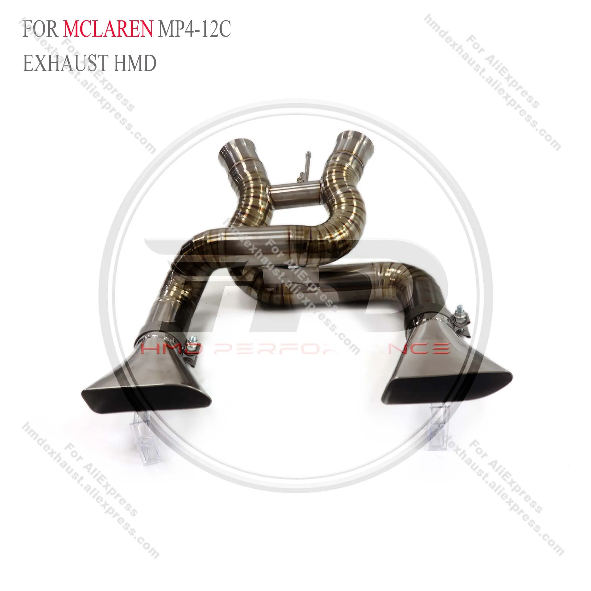 HMD Titanium Exhaust System Catback Performance for Mclaren mp4-12c 3.8T 650S Universal With Tips Without Valve