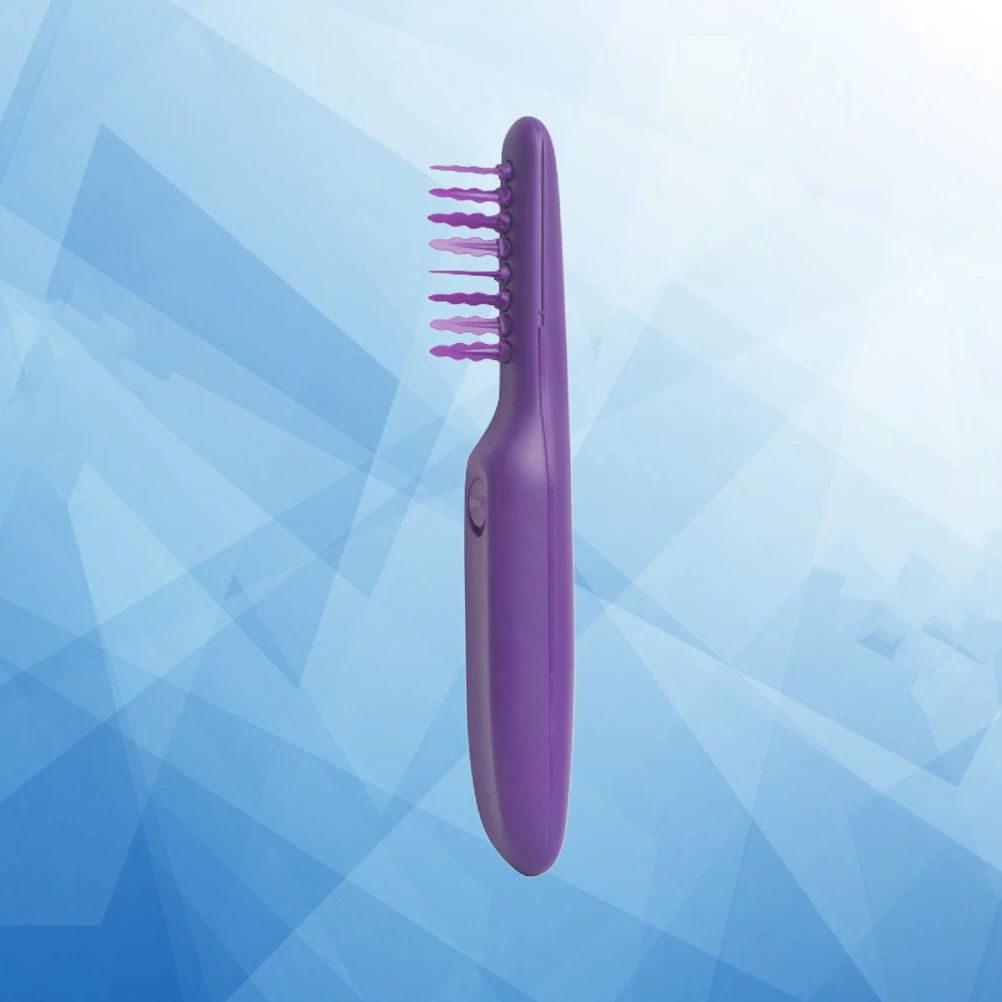 

Electric Use Hair Styling Comb Hair Styling Tool Anti-Knot Massage Electric Comb Scalp Massager For Relaxation Purple