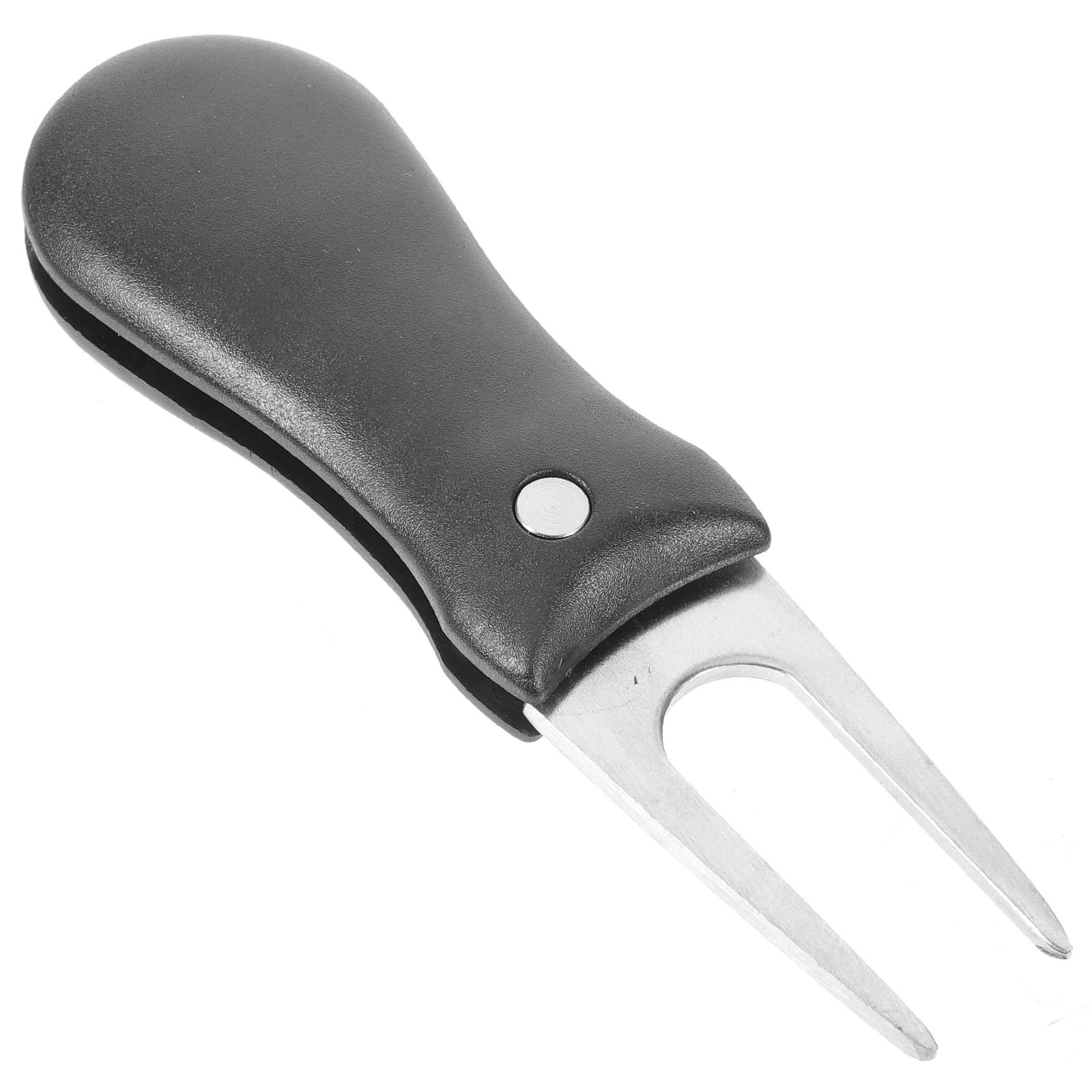 

1pcs Golf Metal Portable Fork For Golfers Lightweight Lawn Repair Outdoor Golf Accessories Foldable Divot Tool Professional