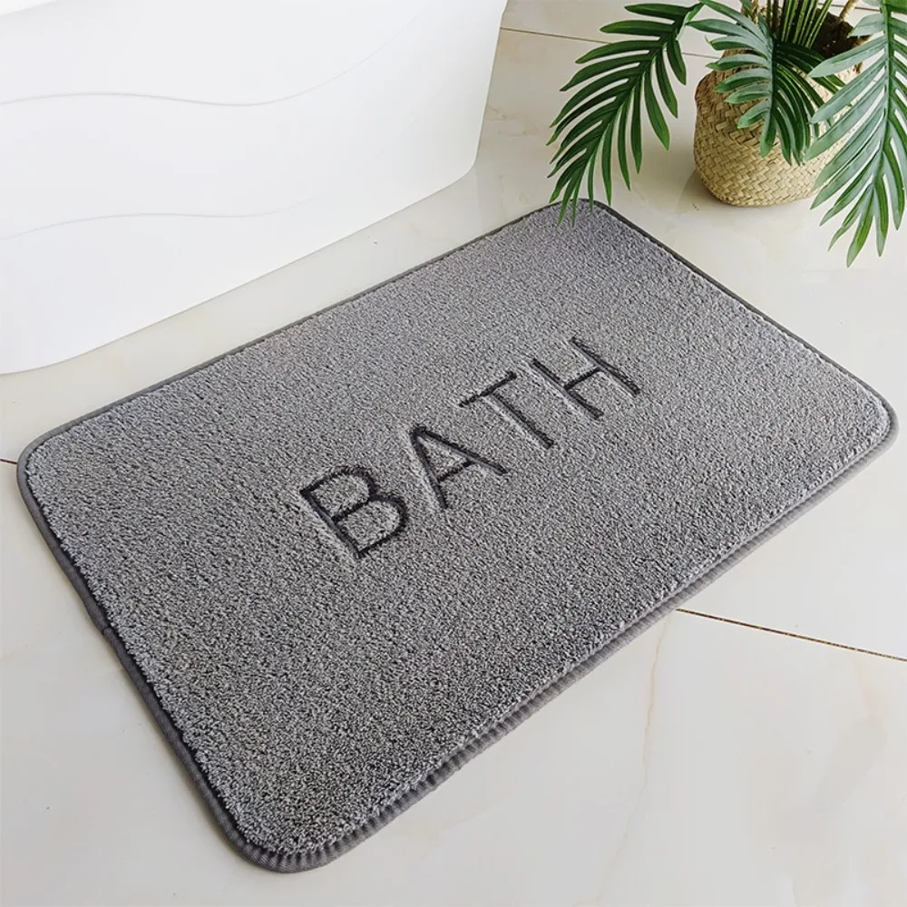 

New 40*60cm Bath Mat Dry Fast Soft Non-Slip Mat Super Absorbent Anti-skid Water Absorption Mat Bathroom Floor