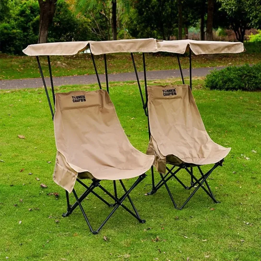 

Outdoor Camping Folding Chair, Awning, Storage Bag, Rain and Shade, Outdoor Camping Chair Adjustable Camping Folding Chair