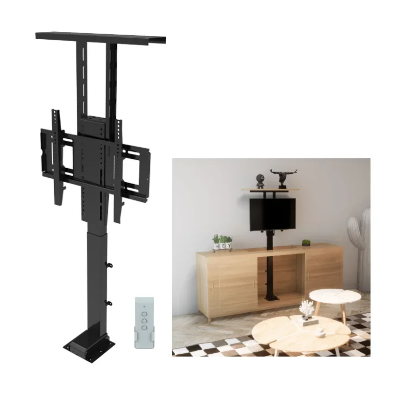 OEM Drop Celling TV Lift Mount Motorized Motorized Supports Floor Lift TV Mechanism Stand Bracket