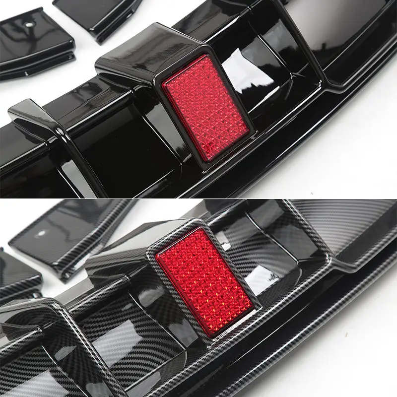 High quality Carbon Fiber Style Car Bumper Rear Diffuser  For  Model 3