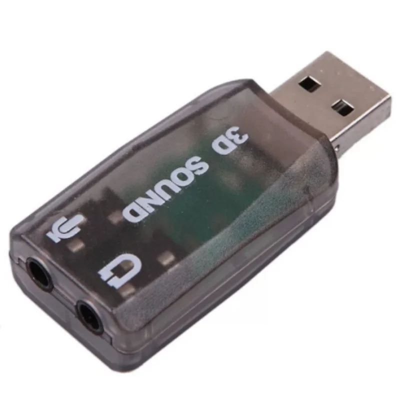 Driver-Free USB Sound Card Converter Headphone Adapter External Independent Computer Audio Card for Laptops