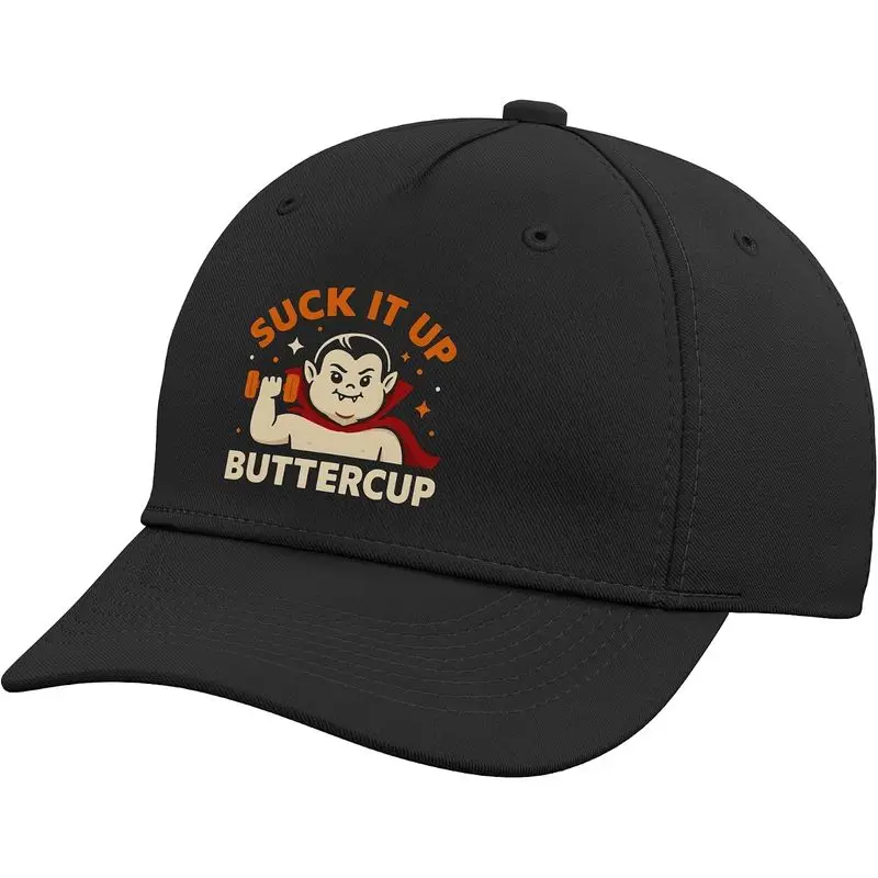Funny Halloween Gym Vampire Workout Suck It Up Buttercup Adjustable Baseball Hat