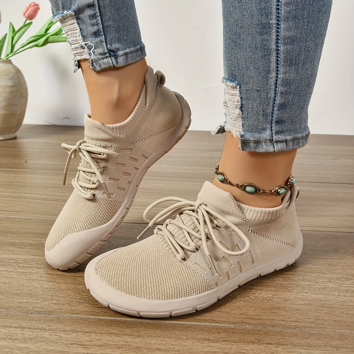 Women's Minimalist Barefoot Wide Fit Sneakers Outdoor Hiking and Mountaineering Shoes Breathable Comfortable Casual Shoes Unisex