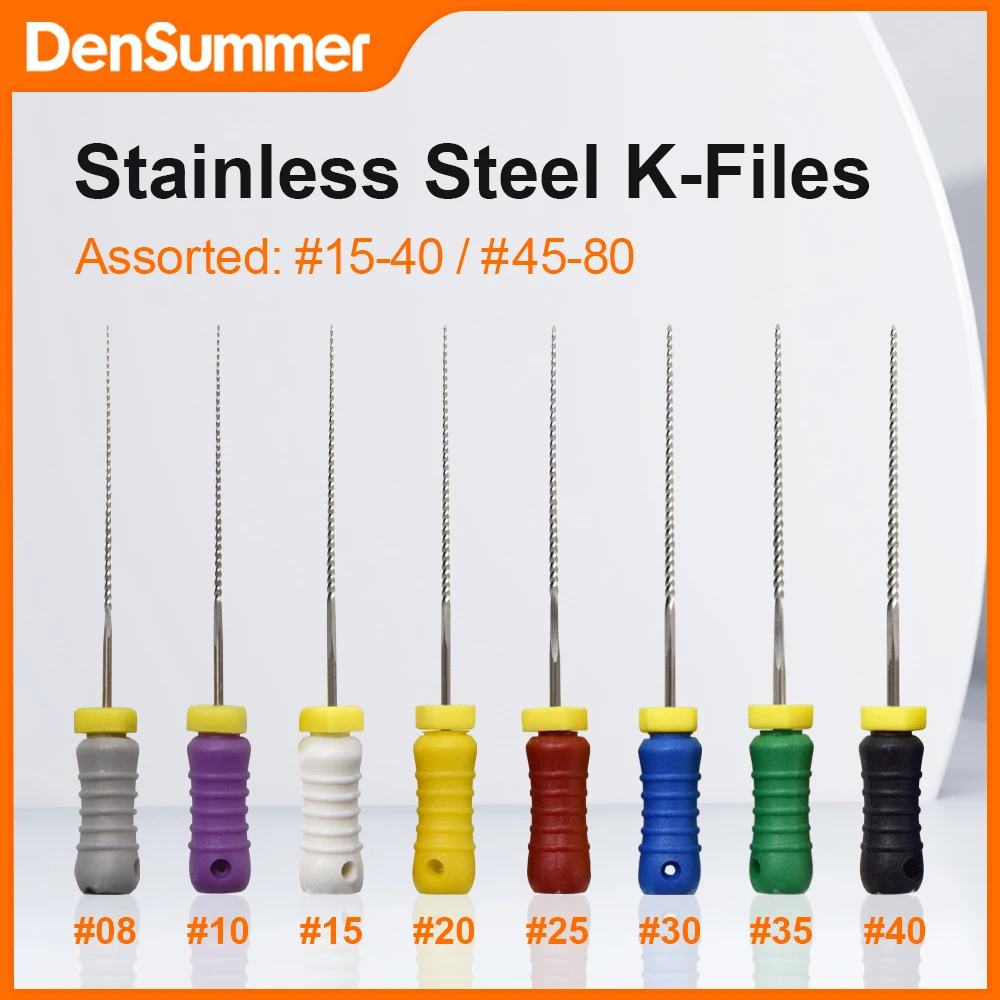 3Boxs Dental Instrument Tool K files Endodontic Stainless Steel K Files Canal Handuse Files Used For Root Cleaning Dentistry