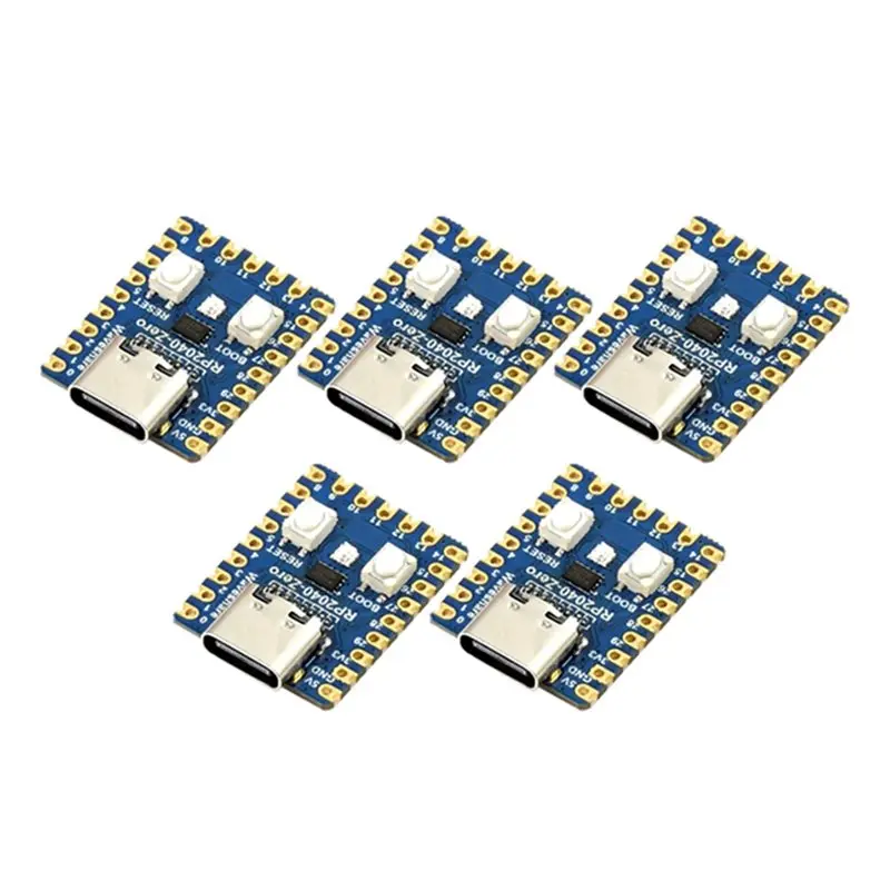 AB25-RP2040-Zero Microcontroller Development Board For Raspberry Pi RP2040 Dual-Core Cortex M0+ Processor 2MB Flash 10Pcs