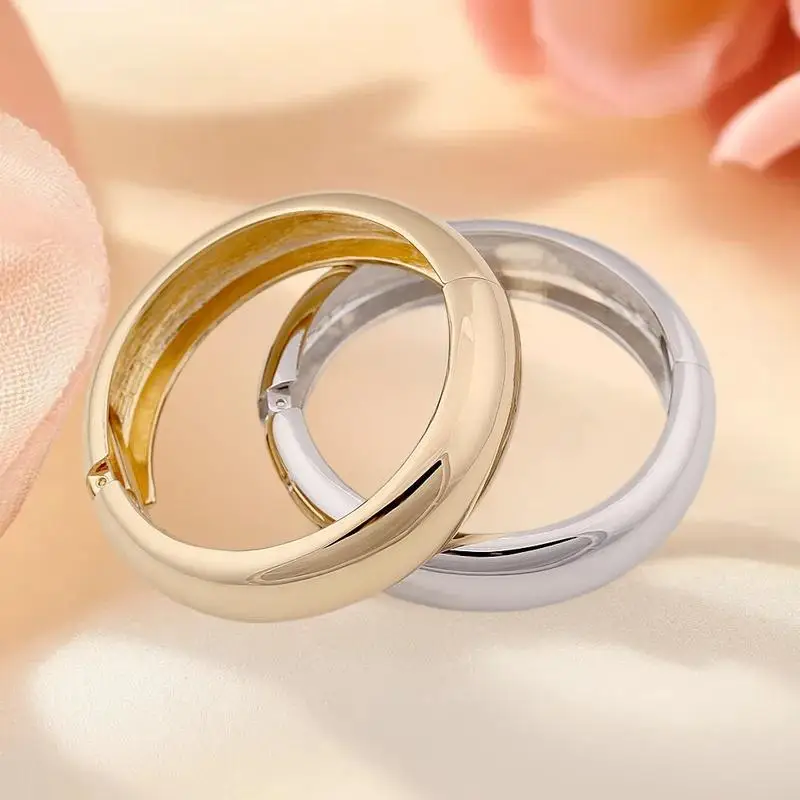 メイラードヴィンテージパンクバングルファッションヒップホップラウンド幾何学ワイドバングル女性男性ブレスレットジュエリー