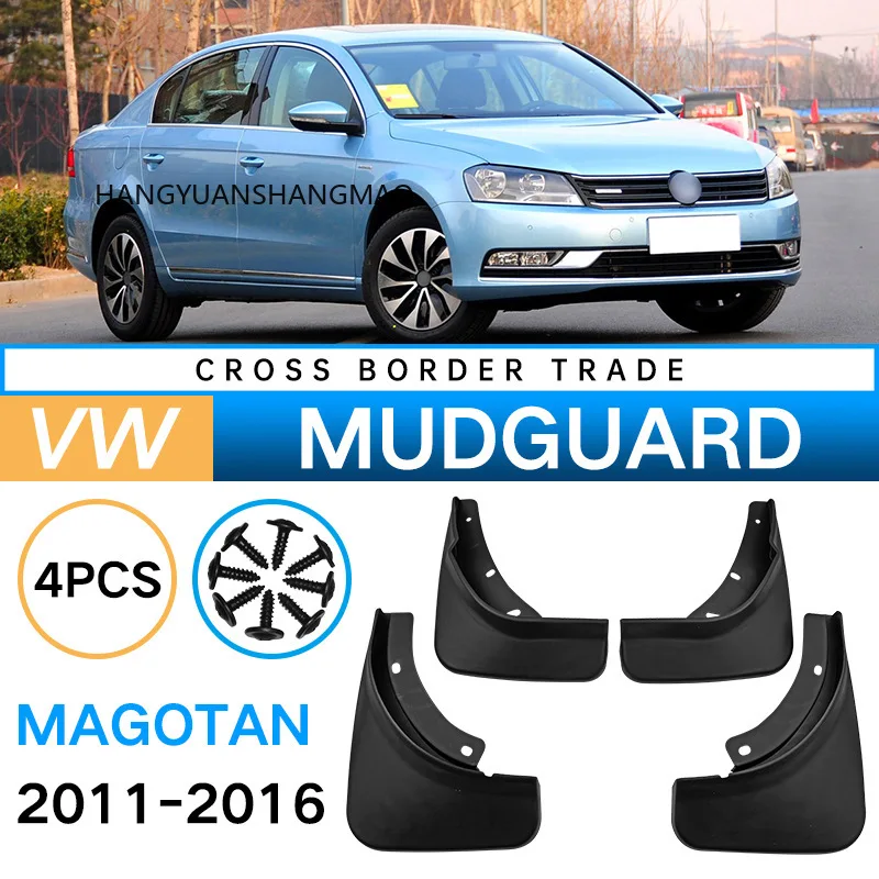 Auto Mudguards Fenders for VW Volkswagen Magotan 2011-2016 Black ABS Exterior Car Accessories Tire for Protection Vehicle Decor