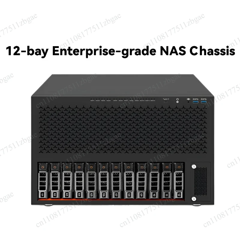 Hot Swap Server Chassis ITX MATX ATX  12-Bay Enterprise NAS Case Support A TX PSU Modular Storage