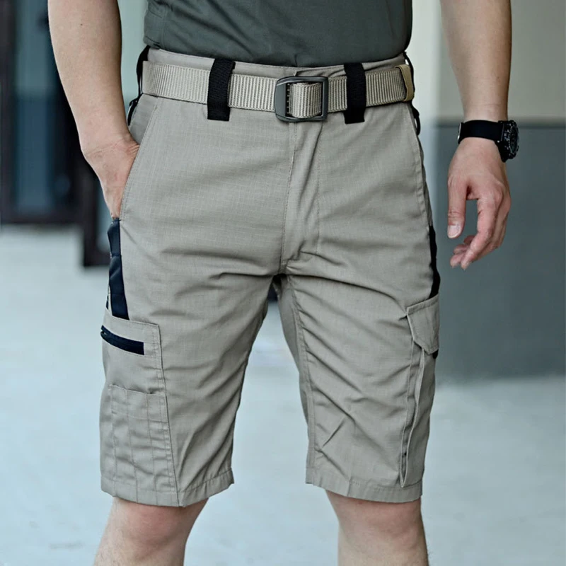 Summer Man Shorts Casual Tactical Cargo Shorts Quick Dry Multi-Pocket Breathable Men Trousers Hiking Fishing Outdoor Pant