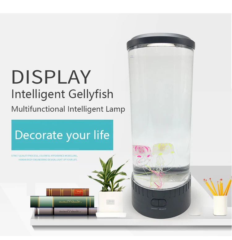 LED Jellyfish Lamp Ambient Night Light Remote Control Color Changing Decorative Lights Aquarium Birthday Gift For Children USB