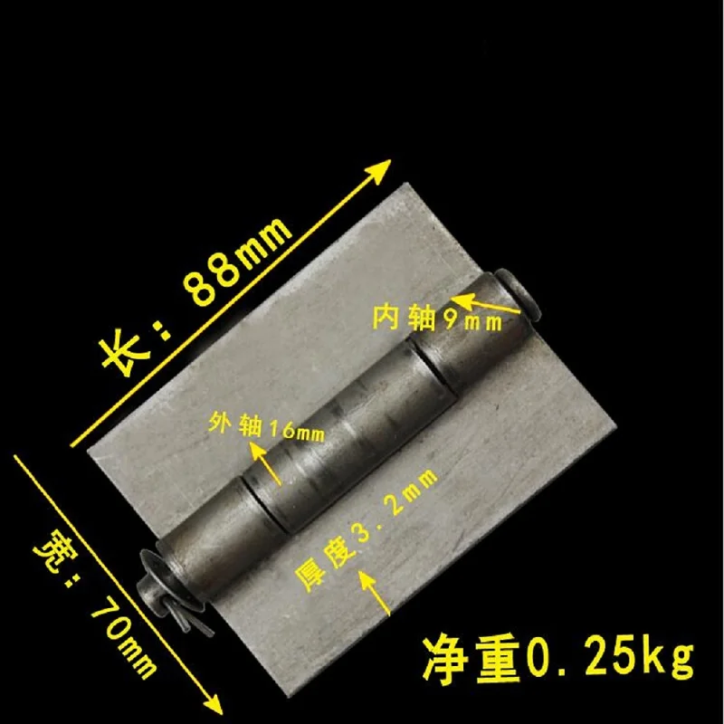 2PCS welding large iron gate hinge non SCREW hole hinge