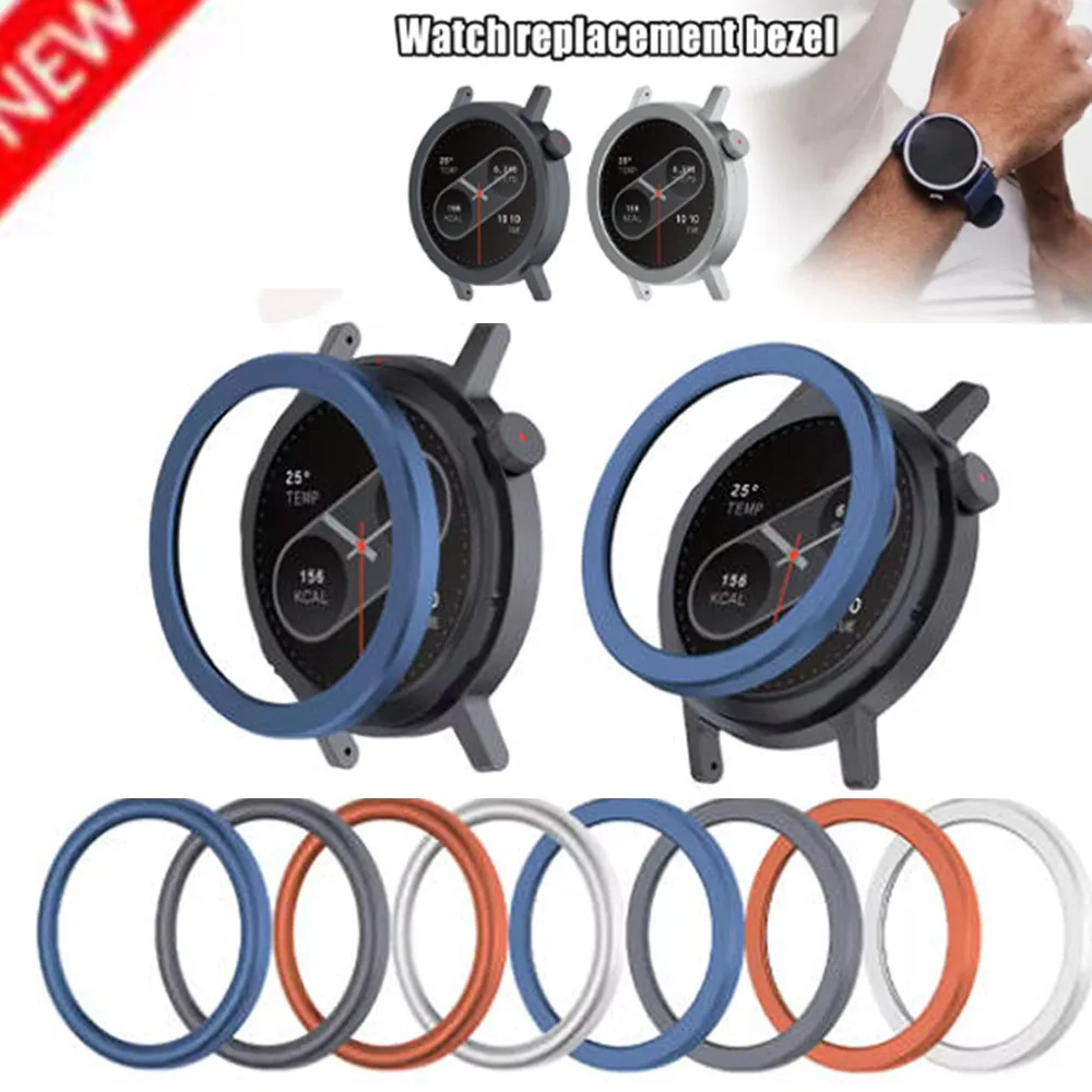 Stainless Steel Metal Bezel Ring Anti-Scratch For CMF Watch Pro2 Metal bezel Tempered film Set Two Style version