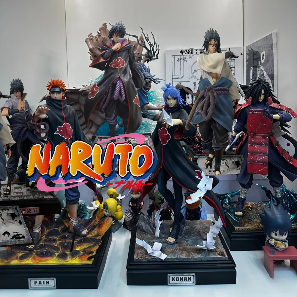 

Anime Naruto Sasuke Uchiha Konan Pain Action Figure Figurine PVC Collectible GK Statue Gifts Toys