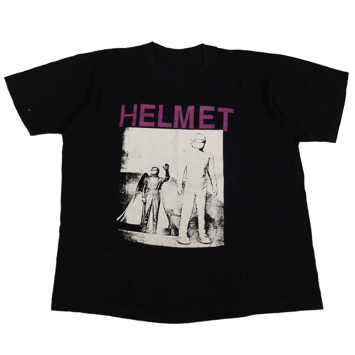 Exactly What You Wanted Helmet Band Black T-Shirt Cotton