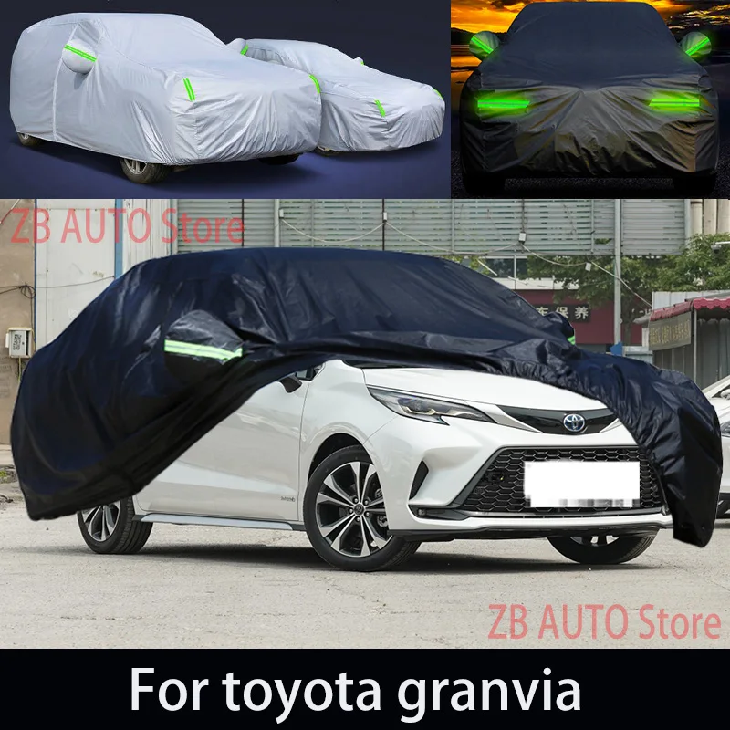 

For toyota granvia Outdoor Protection Full Car Covers Snow Cover Sunshade Waterproof Dustproof Exterior Car accessories