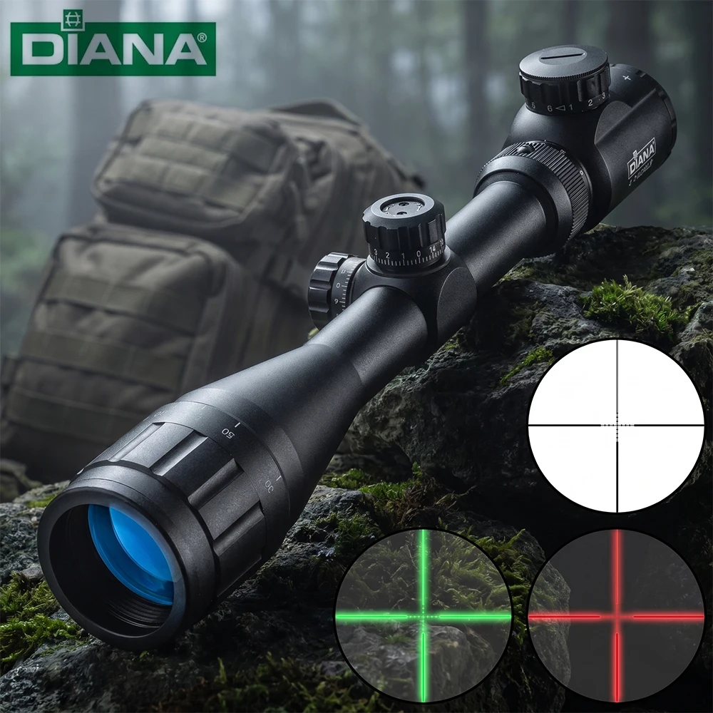 

Оптический прицел DIANA 4-14x44 с зеленой и красной подсветкой для охоты
