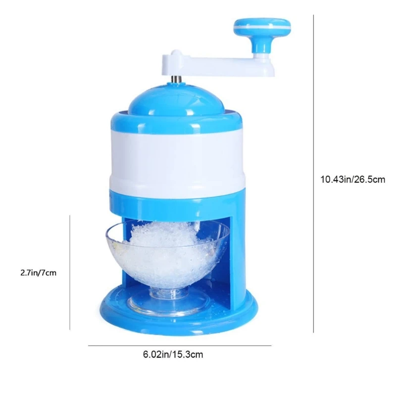 Ice Crusher Machine Shaved Ice Machine Ice Maker Machine Ice Cream Manual Ice Crusher Shaved For Kids Home Outdoor Dropshipping