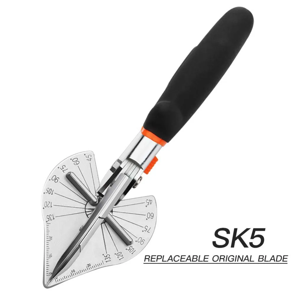 Multi-angle Bevel Scissors 45-120 Degree Miter Cutter Hand Shear PVC PE Plastic Pipe Clippers For Housework Home Decor Plumbing