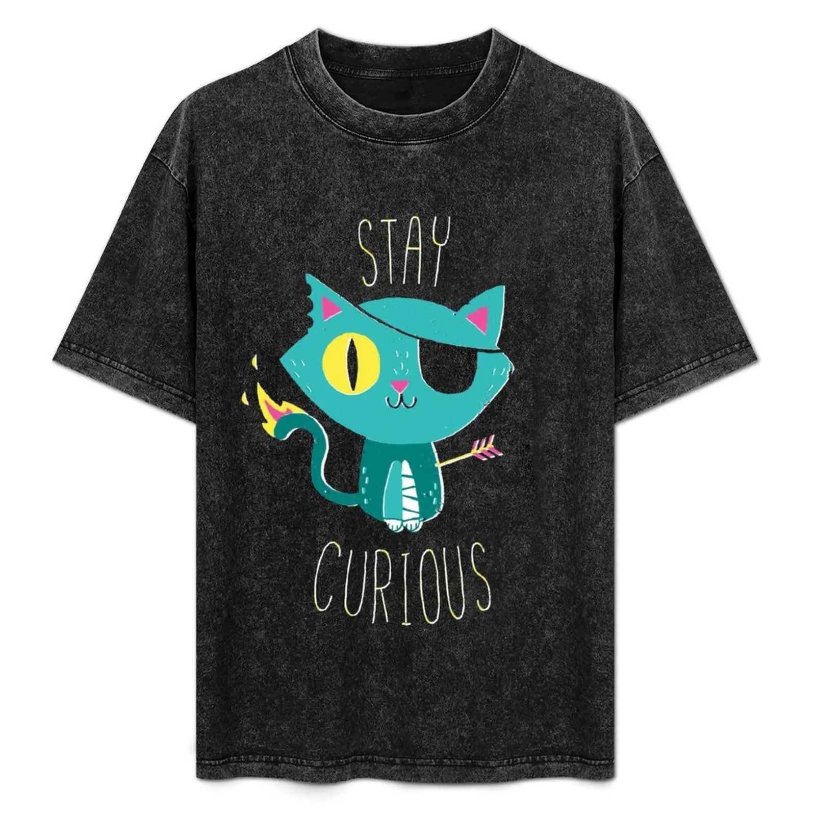 

Stay Curious T-Shirt Dry Fit Athletic Short Sleeve Shirt