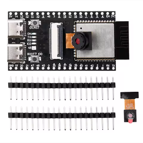 ESP32-S3 N16R8 CAM Development Board Serial to WiFi+Bluetooth Module OV2640/OV3660/OV5640 Camera Dual Type-C ESP32-S3-CAM