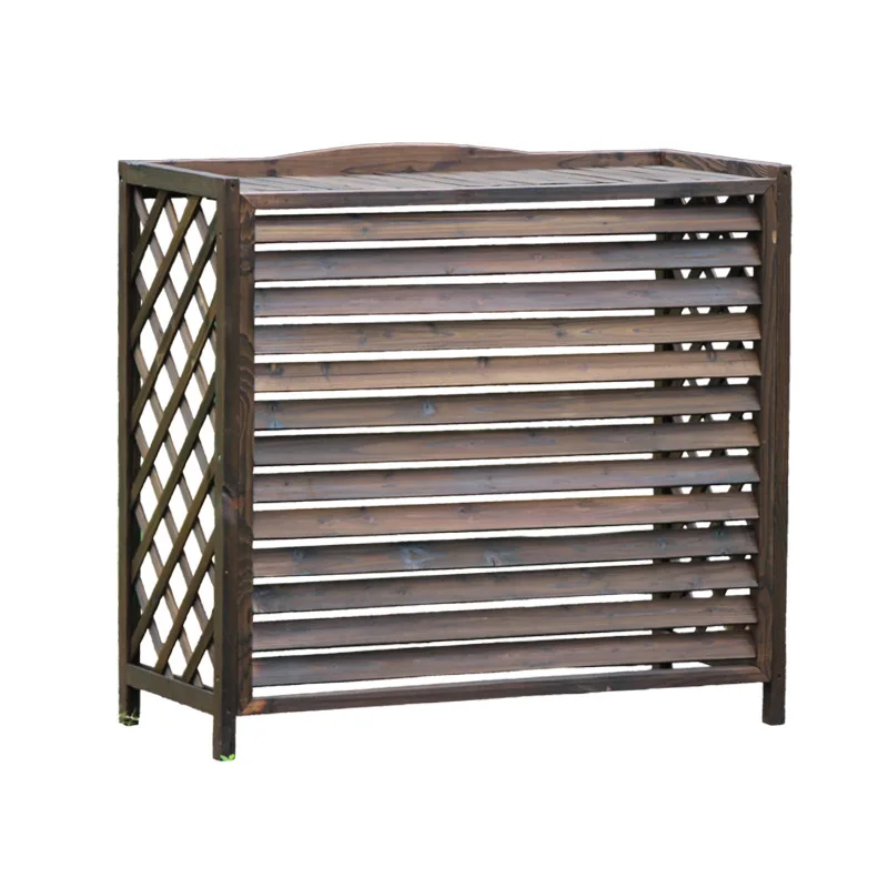 Outdoor central air conditioner, external hood, blinds, grille, vent protection cover, anti-corrosion wood decoration,