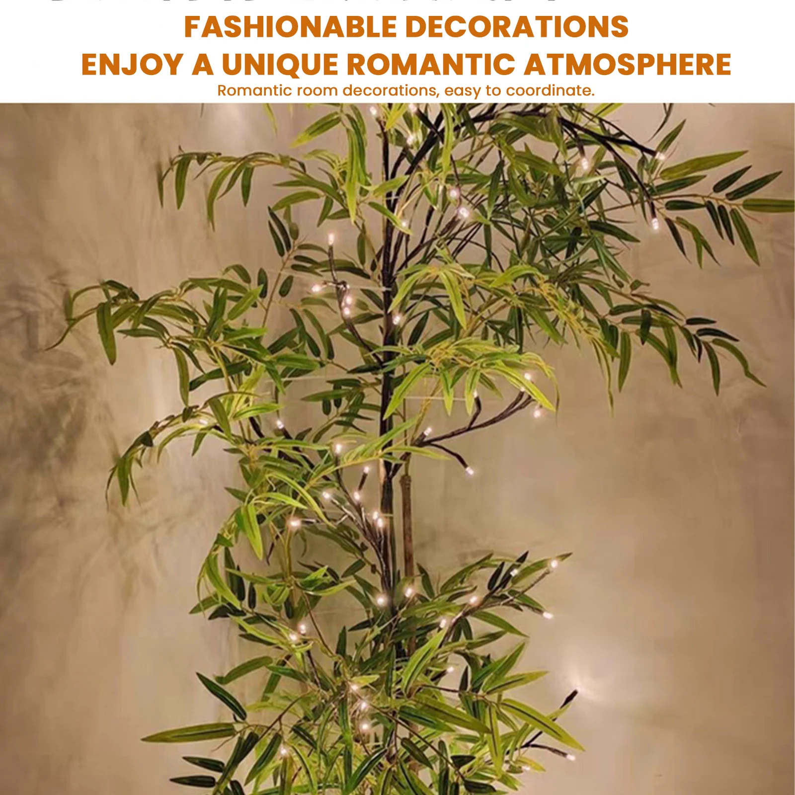 96 LED Willow Vine Lights Willow Vine Tree Branch Lights Enchanted Wall Decoration Vine Lights for Wall Christmas Home Decor