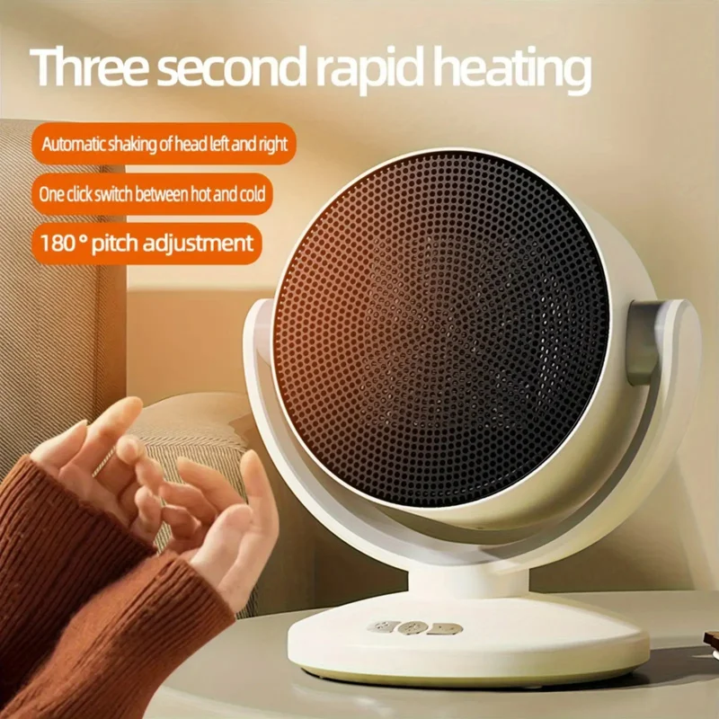 Electric Heater -Suitable for home bedroom use、Mini Desktop Fan for Office Desk and Indoor Environments