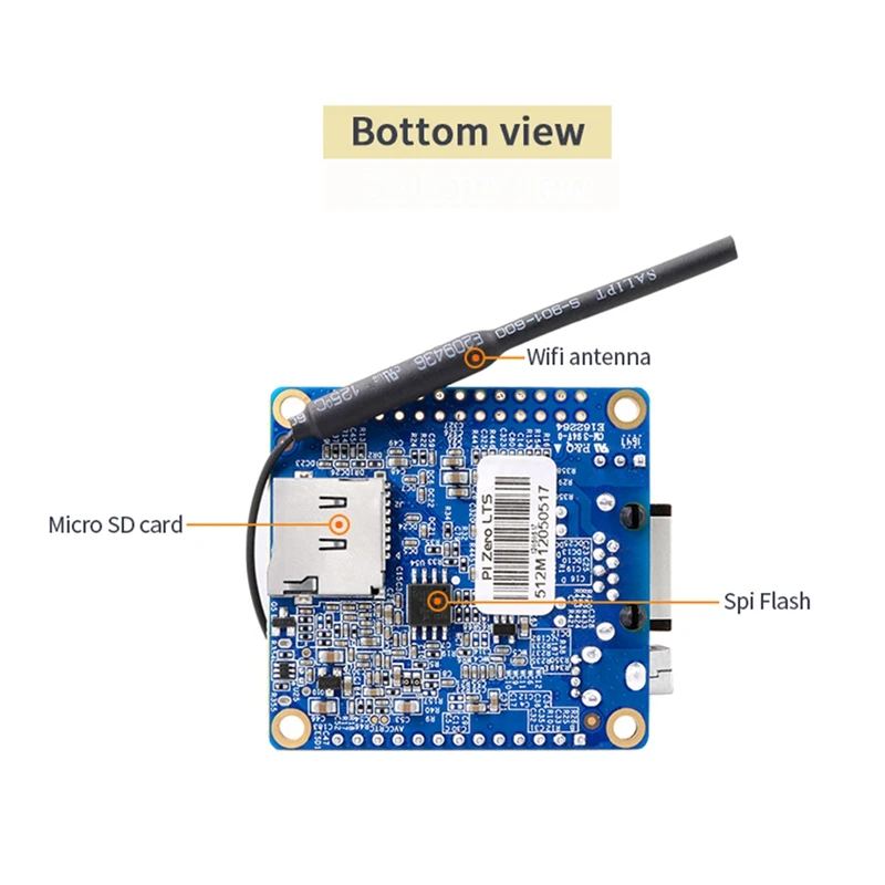 1 Piece H3 Quad-Core Open-Source Run Android 4.4 Ubuntu Debian Image Blue For Orange Pi Zero LTS Development Board