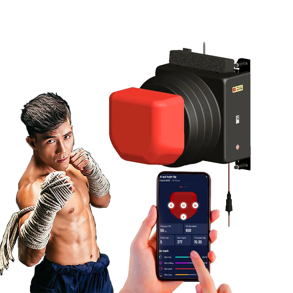 Smart Wall-Mounted Boxing Training Machine with AI-Powered, Accurate Punch Measurement for Home, Gym or Dojo Use