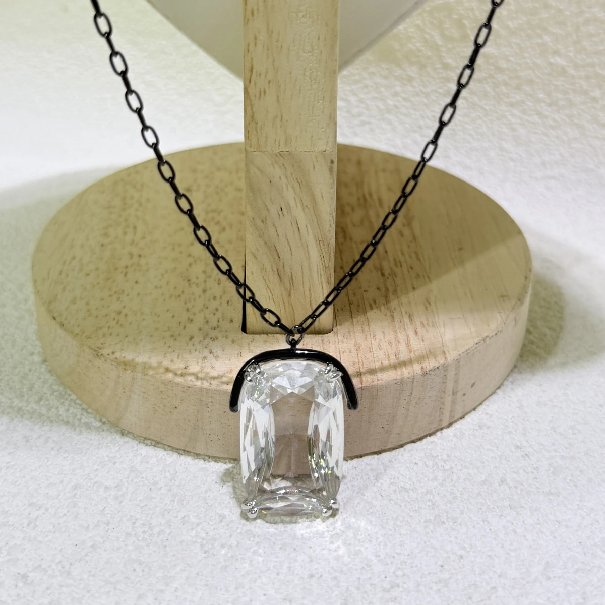 NONE 2025, neuer Trend, edles Schmuckset, Charm-Schwarzgold, Wassertropfen, Kristall-Ohrringe, modische Halsketten, Armbänder, romantisches Geschenk für Frauen 10