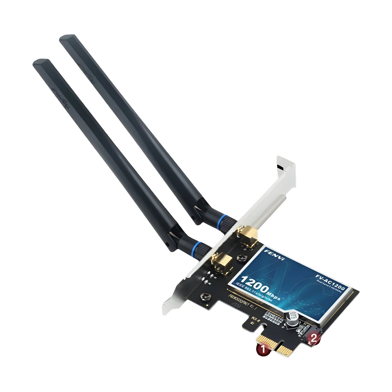 Fenvi wifi 5 ac1200 pci-e adaptador sem fio bt4.0 banda dupla 2.4g/5ghz 802.11ac placa de rede desktop computador portátil para windows 7/10/11