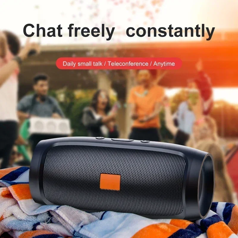 Bluetooth Speaker Dual Speaker Stereo Outdoor Tfusb Playback Fm Voice Broadcasting Portable Subwoofer 5.0 Wireless Speaker