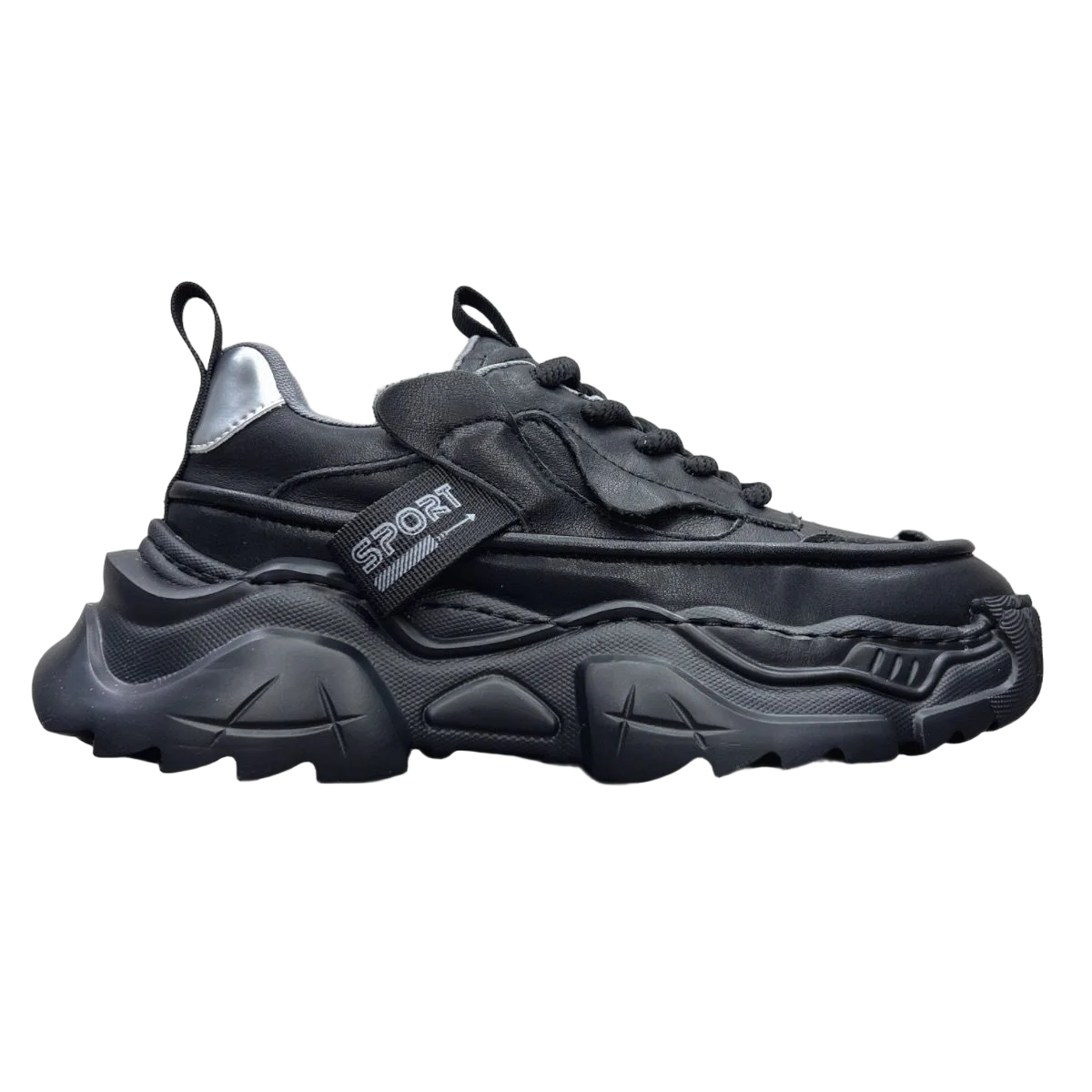 

Trendy Genuine Leather Shoes Men Luxury Brand Designer Young Adults Personality Chunky Sneaker Thick Bottom Height Sport Fashion