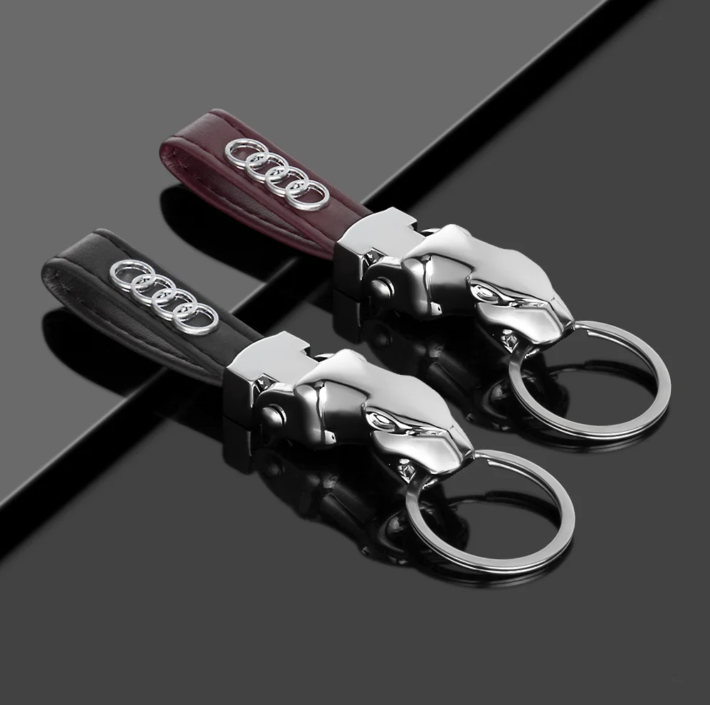 New Fashion Auto Badge Key Chain Key Holders Pendant Car Styling Valve Cap for Audi A4 B5 B7 B8 A3 8P 8V A5 SLINE A7 Quattro C6