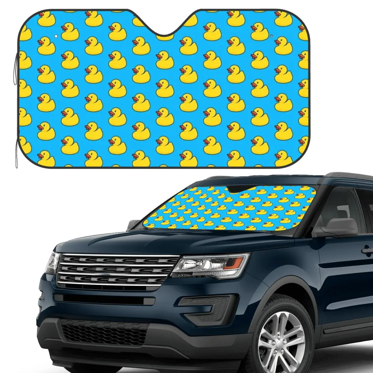 

Rubber Duck Sunshade Windscreen Car Front Windshield Window Sun Visor Accessories Covers