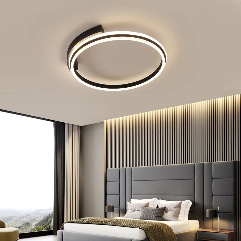 

Nordic Modern Celling Lamp Light 45W 60W Living Room Bedroom Warm White Dimmable With Remote Light Decoration Ceiling Chandelier