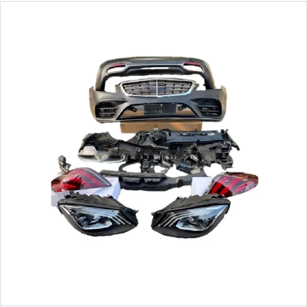 High Quality  for  S Old to New W222 Old S350 Upgraded S450 Small Body Kit Front Bumper