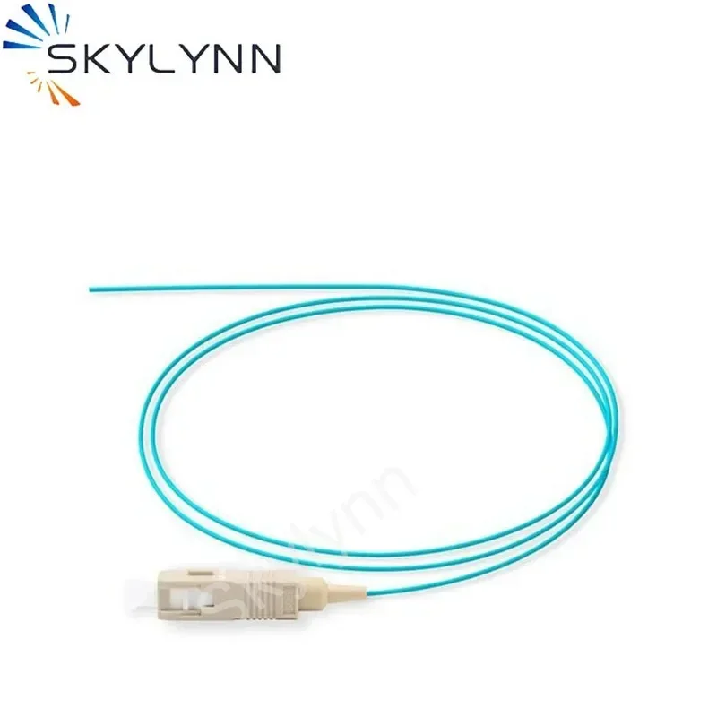50PCS SC Connector Pigtails, SM G657A2 MM OM2/OM3/OM4/OM5 0.9MM 1.5 Meter Length LSZH Jacket Fiber Optic Pigtails Customizable