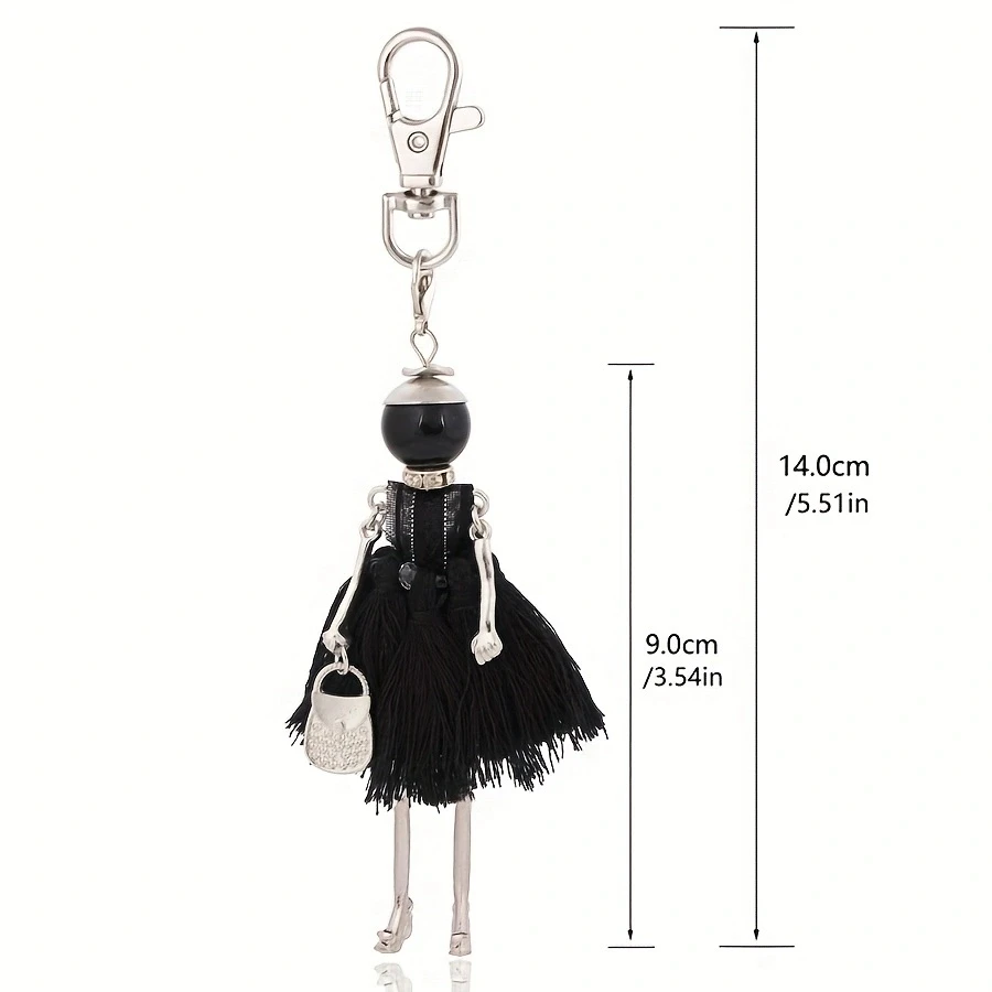 Keychain For Women Handbag Tassels Key Chain Accessories Christmas Cute Bag Car Pendant Gifts  Wholesale